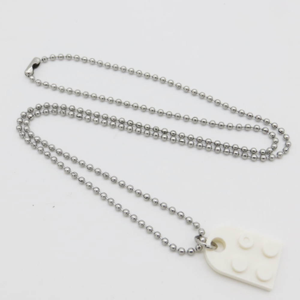 Kalung Liontin Batu Bata Bentuk Hati Model Lego Untuk Hadiah Valentine