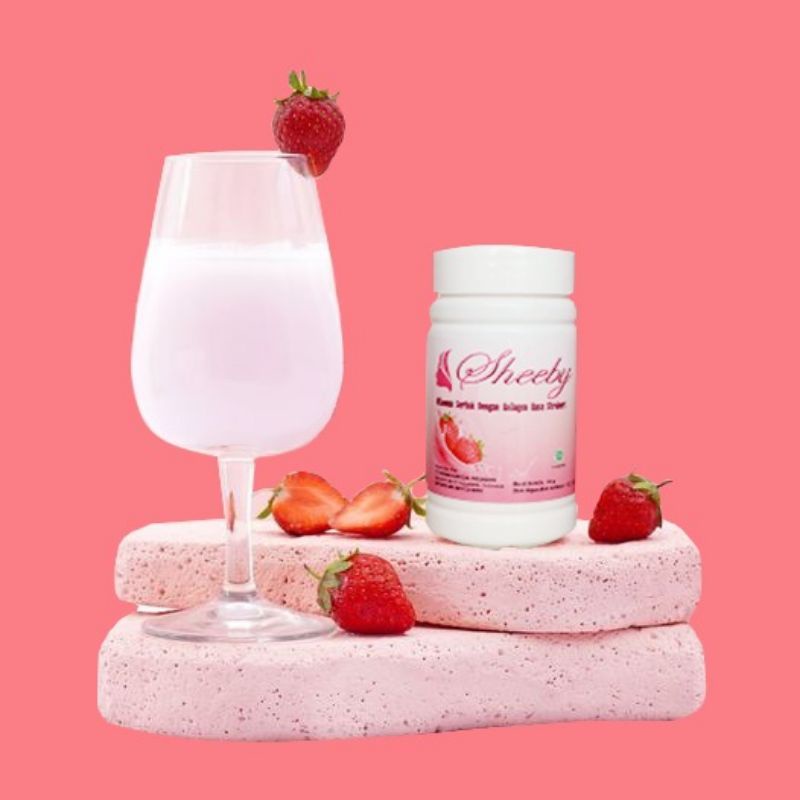 ‼️READY‼️SHEEBY BEAUTY COLLAGEN BPOM- SHEEBY MINUMAN PEMUTIH STRAWBERRY - SHEEBY BEAUTY MINUMAN SUPLEMEN PEMUTIH