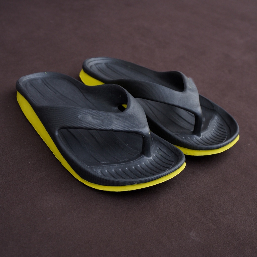 Promo 3 PCS 1 ONGKIR Sendal Jepit FlipFlop Pria Rubber Hijau/Oren/Merah/Kuning/Biru (sandal FLIPFLOP)