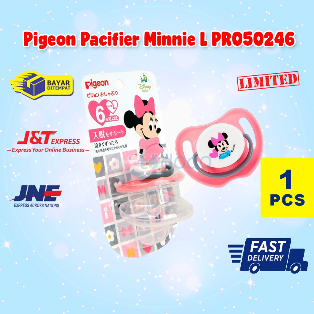 Empeng Bayi Perempuan Pigeon Pacifier Minnie L PR050246