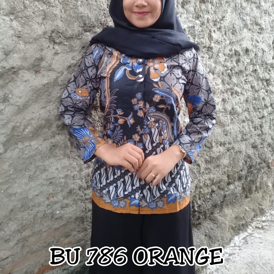 Blouse Batik Wanita Lengan Panjang