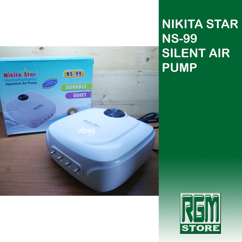 NIKITA STAR NS99 NS 99 AERATOR 4 LUBANG POMPA ANGIN UDARA SILENT AQUARIUM