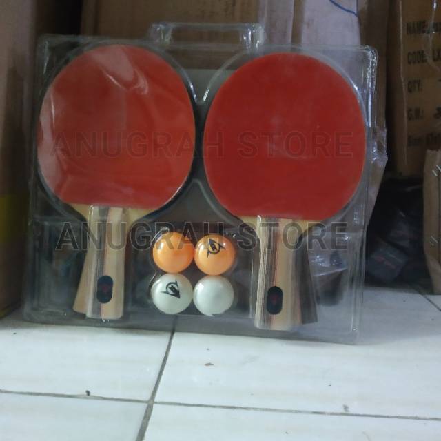 BET PINGPONG/BET TENIS MEJA 1 SET ISI 4 BAT & 4 BOLA PINGPONG