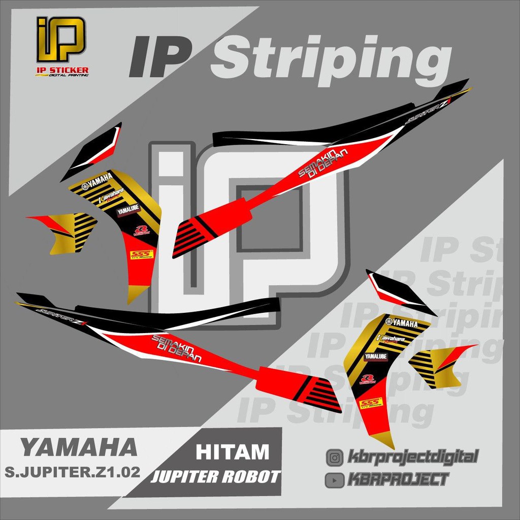 (COD) STRIPING JUPITER Z ROBOT 2010 - Sticker Striping Simpel Keren Yamaha JUPITER Z ROBOT 02