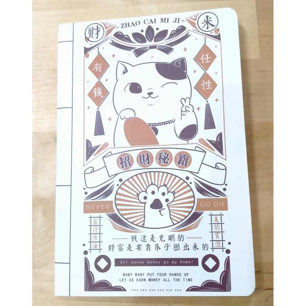 

Buku Tulis A5 Serbaguna Motif Kucing Pembawa Keberuntungan Kode 01