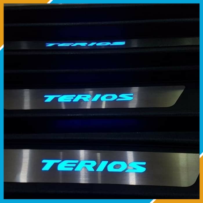 VARIASI sillplate sealplate PINTU INJAKAN  samping nyala lampu mobil daihatsu all new terios
