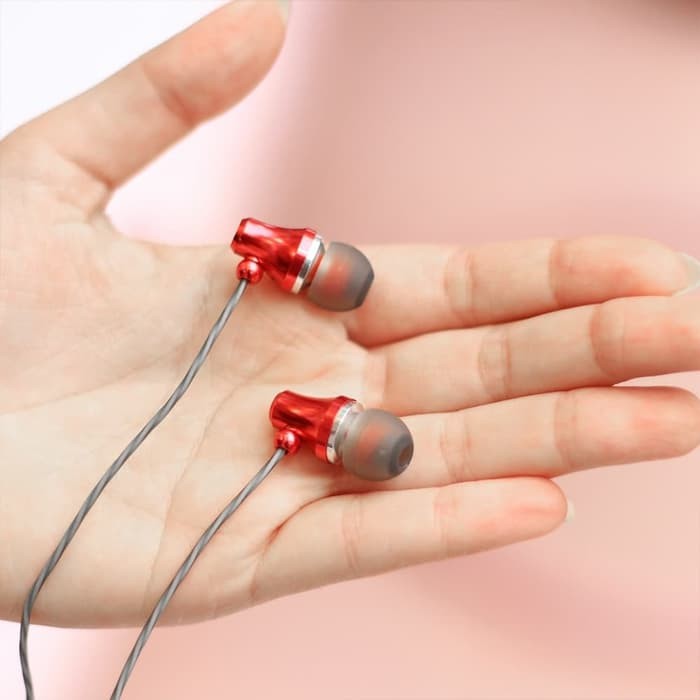 Earphone UBOX New Vibe Handsfree Mic Water Resistance Free Pouch