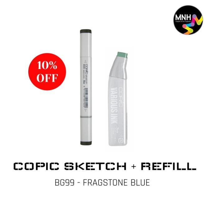 

TERBARU COPIC SKETCH FRAGSTONE BLUE BG99 + REFILL BG99 PAKET BERKUALITAS