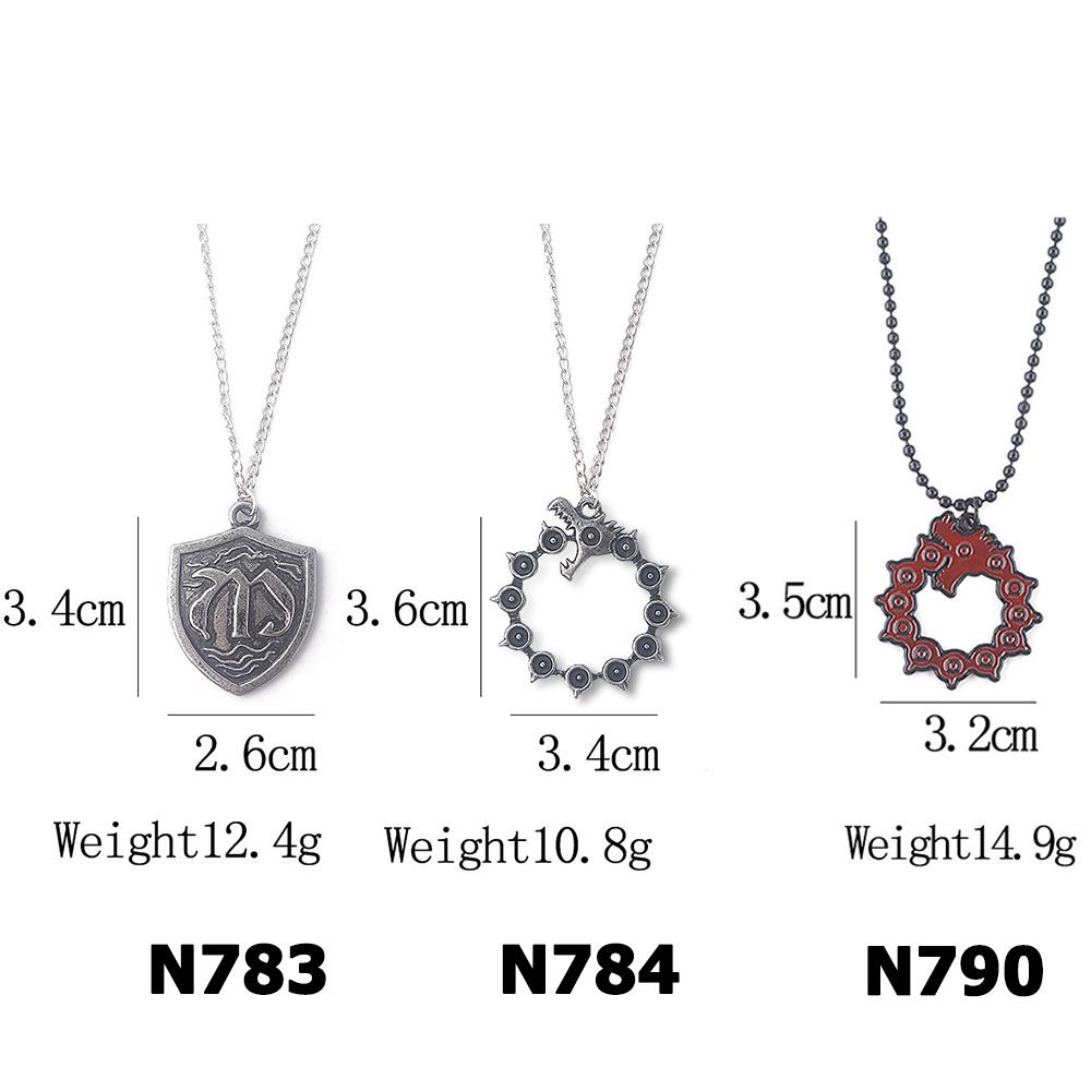 Needway The Seven Deadly Sins Dragon Kalung Wanita Klasik Meliodas Metal Nanatsu no Taizai Anime Cosplay Necklace