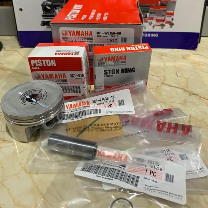 Paket Piston kit - Vixion MX King oversize standar std Asli Yamaha 3C1-WE160-00