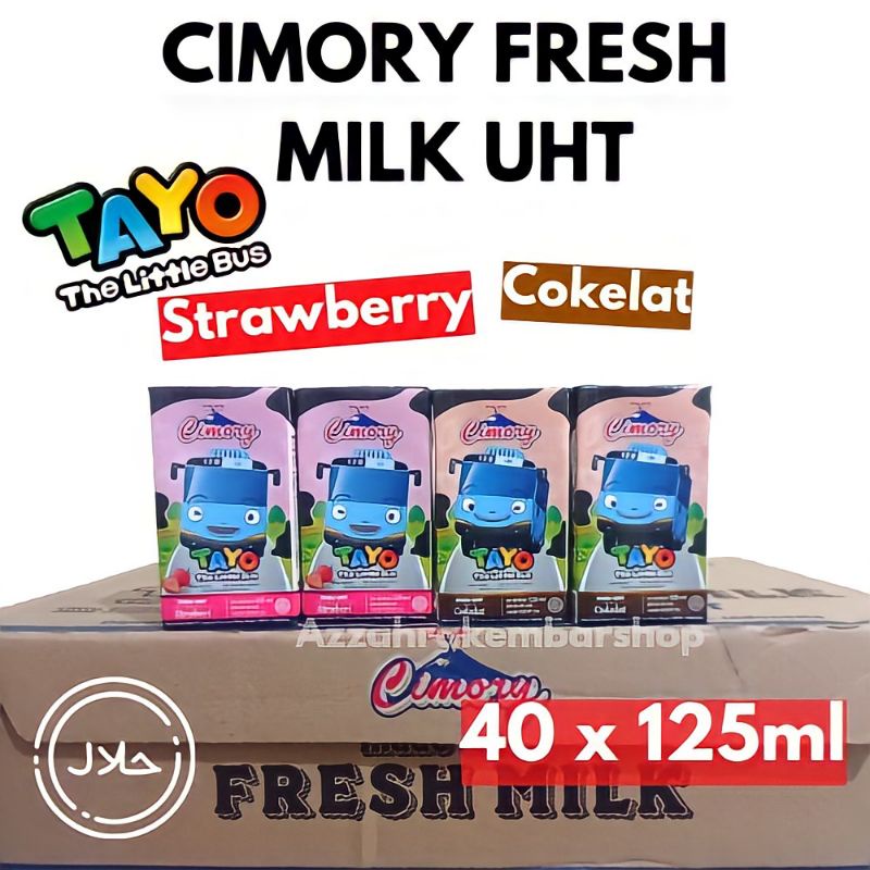 

1 Dus Cimory Fresh Milk Susu UHT Kotak 125ml Murah Tayo Coklat Strawberry