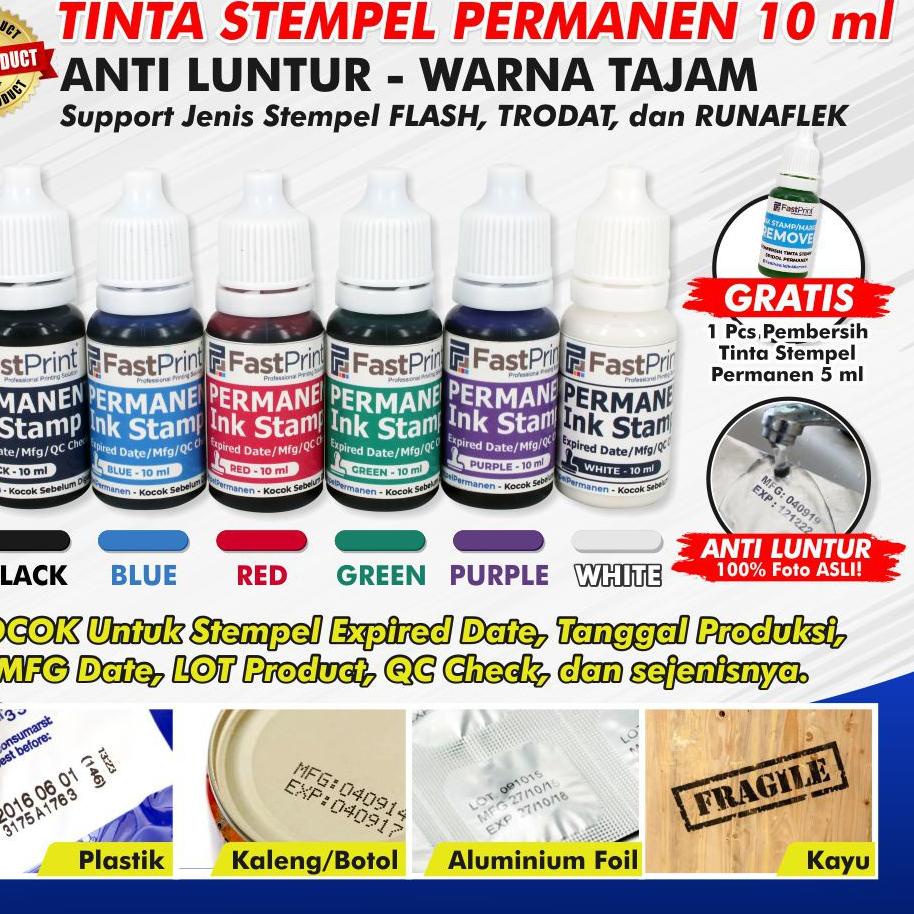 

Terjangkau Tinta Stempel Permanen Tanggal Kadaluarsa Ink Waterproof 10ML 销