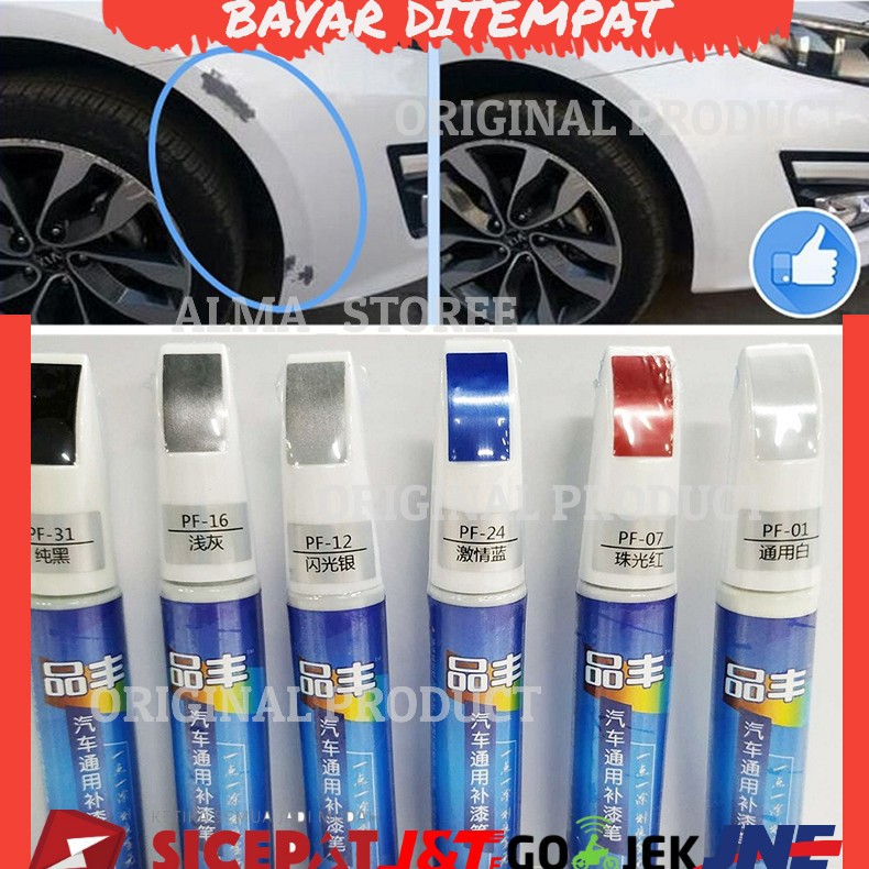 

Alma Storee Vieruodis Cat Spidol Penghilang Baret Lecet Cat Mobil Repair Pen 12ml
