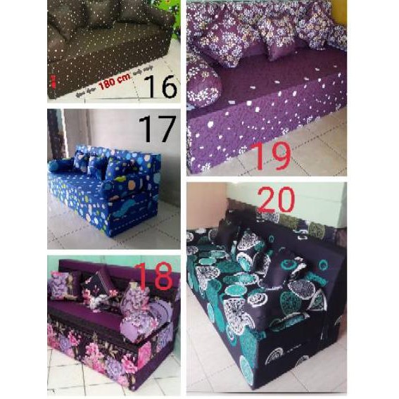 TERMURAH  Pengganti Cover/Sarung kasur busa sofabed inoac tebal15/20cm murah free.tas-yach