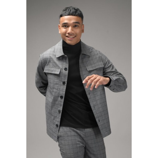 Preppstudio Prepp Studio Scott Tartan Jacket Dark Grey
