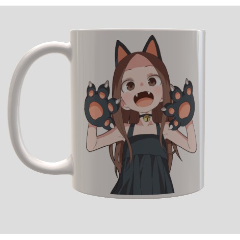 Mug Gelas Anime Sexy Takagi-san Cat Girl