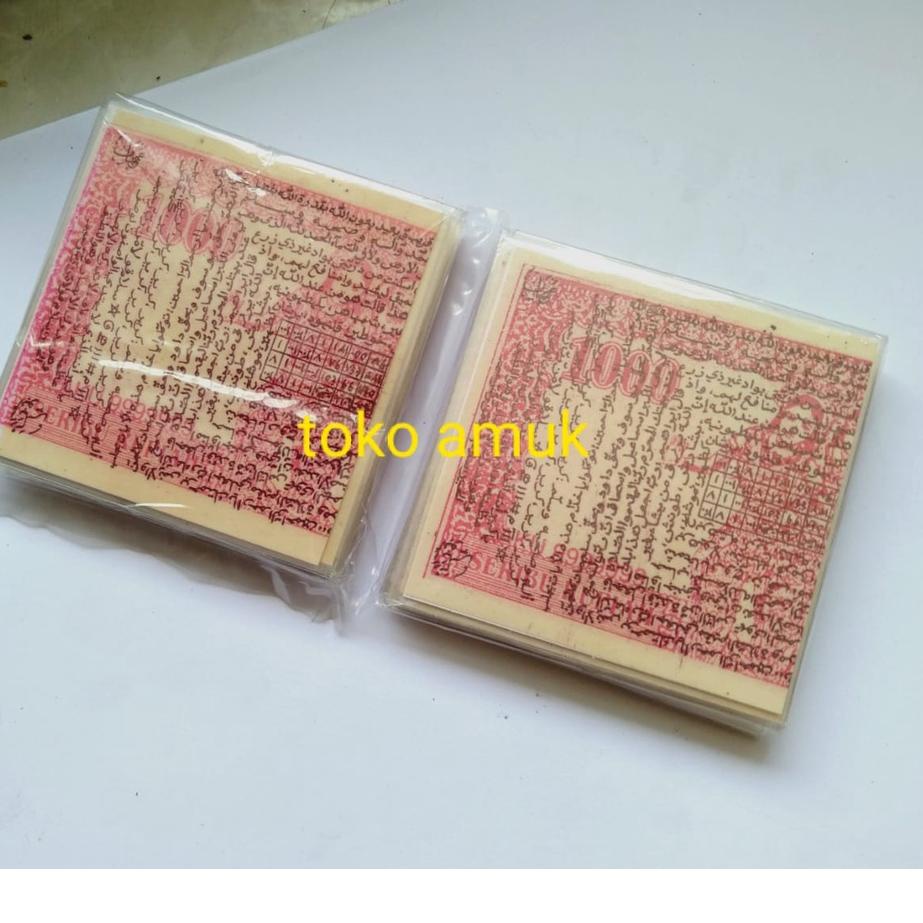 Bagus Dipakai.. Paket grosir 20 pcs uang sukarno lipat laminating