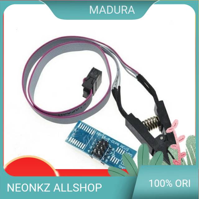 Penjepit IC Winbond, IC Flash, IC Bios, Rom, SOIC8, SOP8, IC Receiver Parabola, TV LCD dll