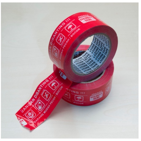 

Lakban Fragile 48mm x 90 Yard Lakban Jangan Dibanting Merah ETONA TAPE