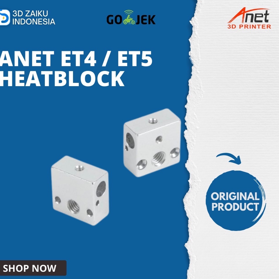 Original Anet ET4 / ET5 3D Printer Heatblock Hotend Replacement