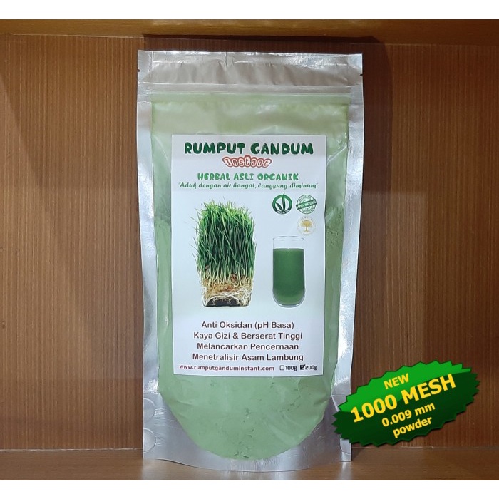 

RUMPUT GANDUM INSTANT BUBUK EKSTRAK (WHEATGRASS EXTRACT POWDER) 200G