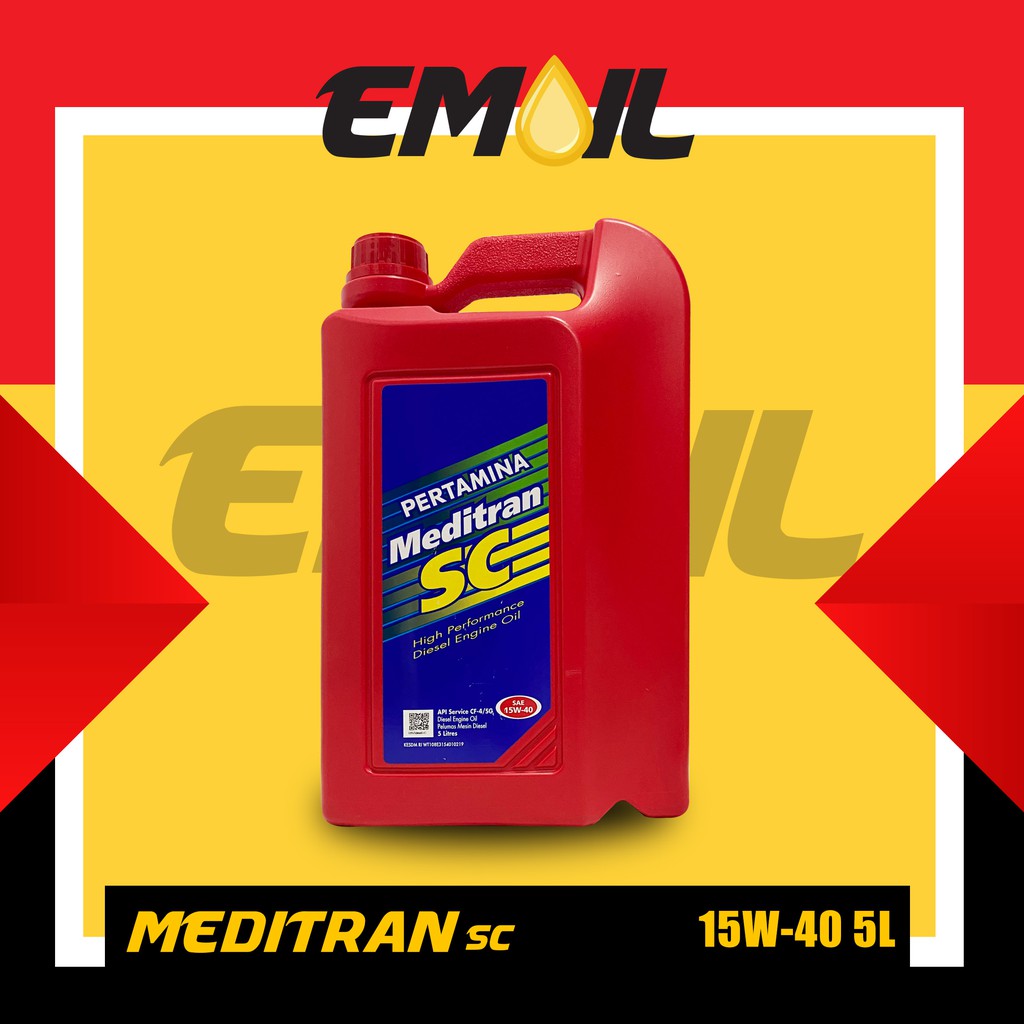 OLI PERTAMINA MEDITRAN SC SAE 15w-40 galon 5 liter