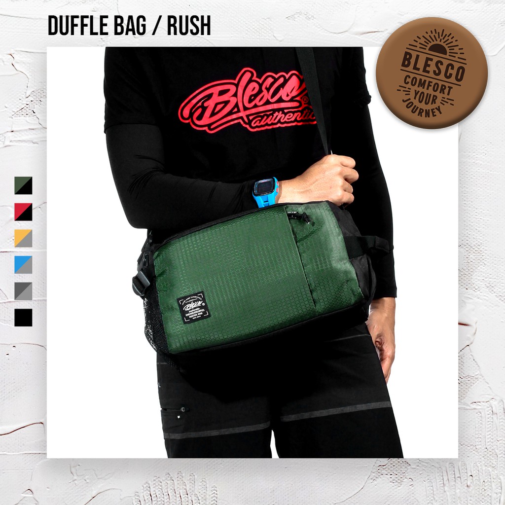 Tas Olahraga Pria Tas Selempang Pria Warna Green - Blesco Rush