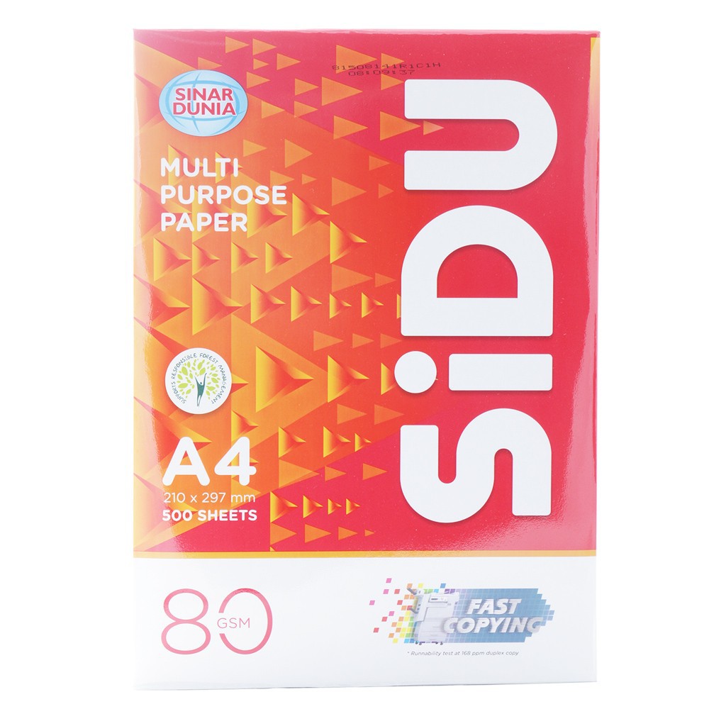

Kertas HVS Foto Copy Sinar Dunia A4 80GSM