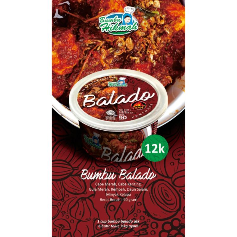 

Bumbu Hikmah BALADO NON-MSG