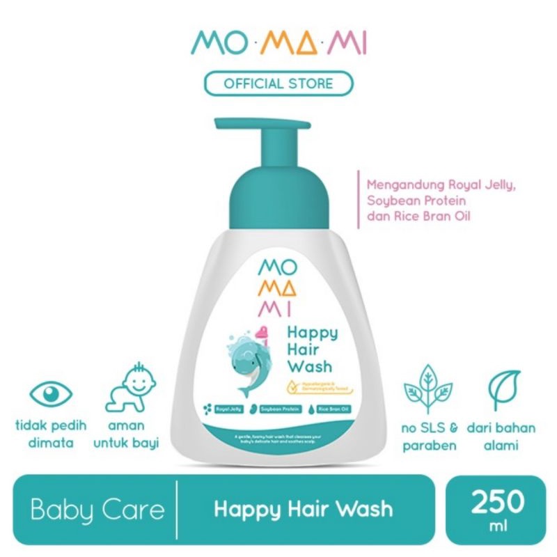 Momami Happy Hair Wash 250 ml/Shampoo Bayi Momami