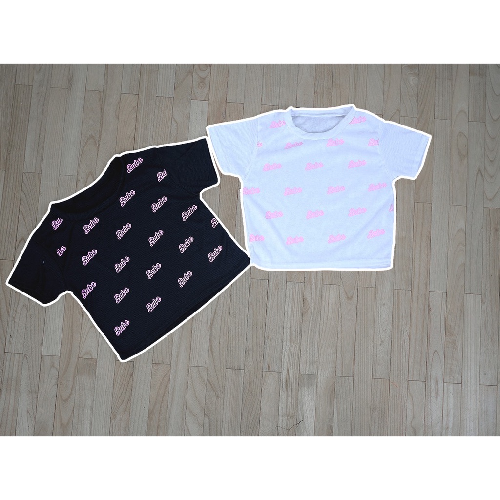 BEFAST - ZEC OOTD Wanita Tshirt Crop EUNBI / Babe Knit RIB Crop Top / Kaos Crop Wanita / Atasan Kaos Wanita / Tshirt Crop Lengan pendek / OOTD Ala Style Korean / Termurah / Terbaru / Kaos Remaja Wanita Kekiniaan