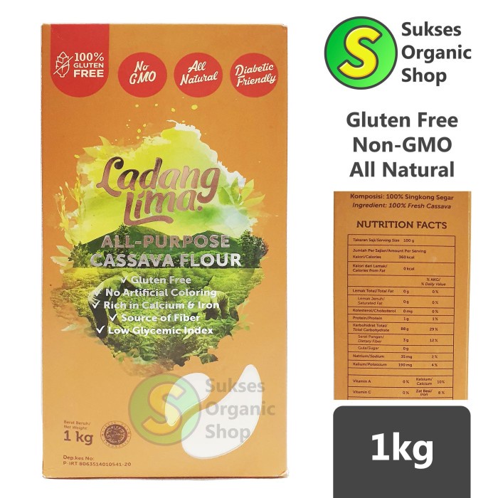 

Ds11 All Purpose Cassava Flour/Tepung Singkong | Ladang Lima | 1Kg G6B040B1