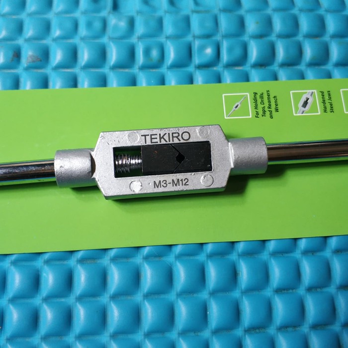 gagang handle tap m3 m12 tekiro   hand tap m3 m12 tekiro