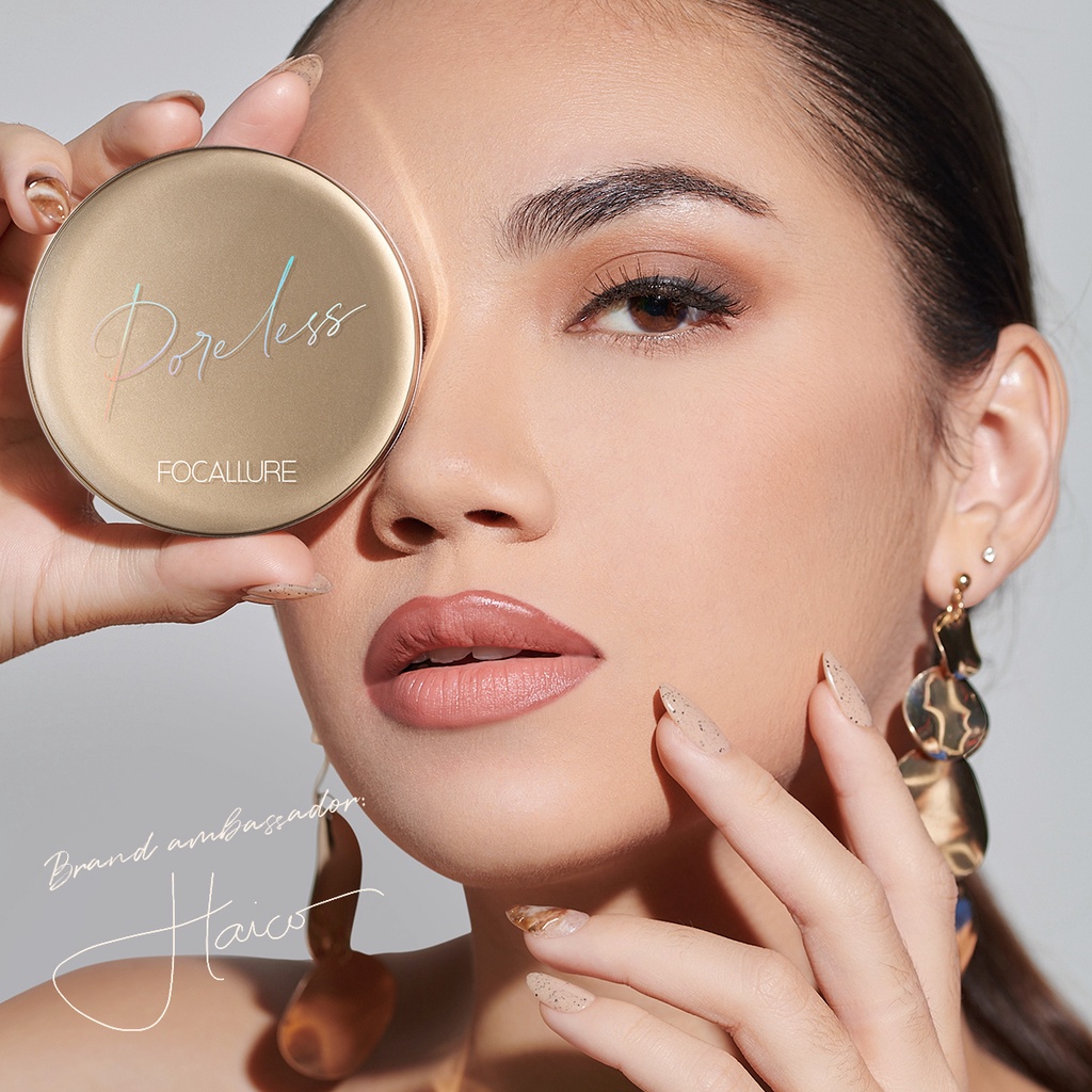 Focallure Matte Poreless BB Cushion Full Coverage Soft Plant Extracts Waterproof Foundation #GoldenAge