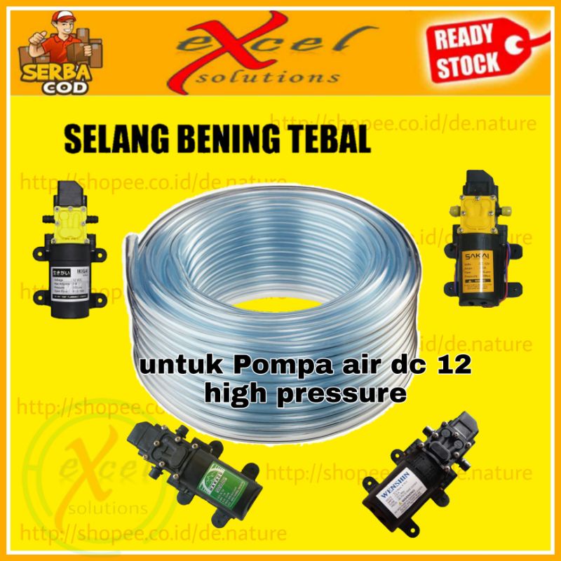 Selang untuk dinamo pompa air dc 12 volt
