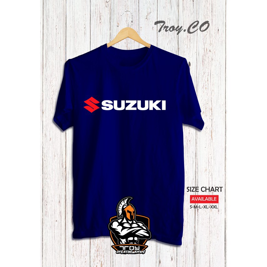 (BEST SALE)      kaos/tshirt/gildan/sablon/polyflex/custom/logo/suzuki -Troy.co   -screen