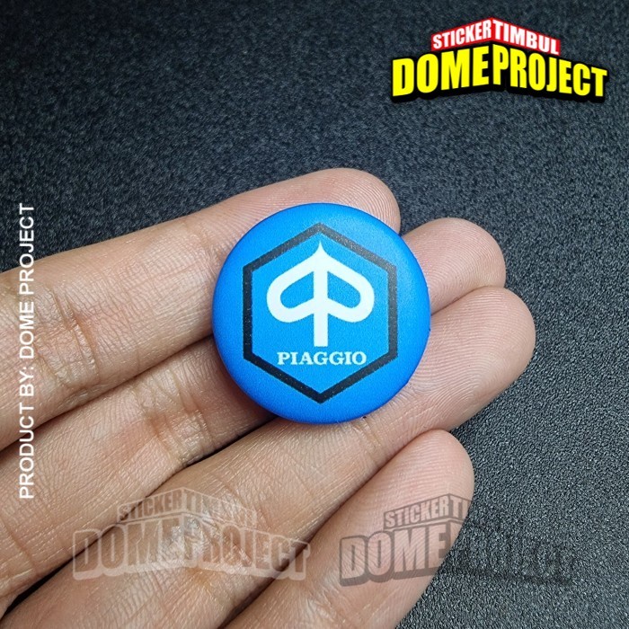 PIAGGIO BIRU PIN PENITI 25MM BUTTON PIN AKSESORIS ROMPI TAS