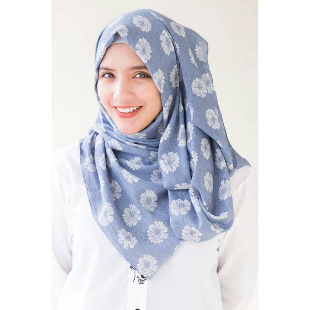 Myrubylicious Daisy Pattern Rawis PASHMINA