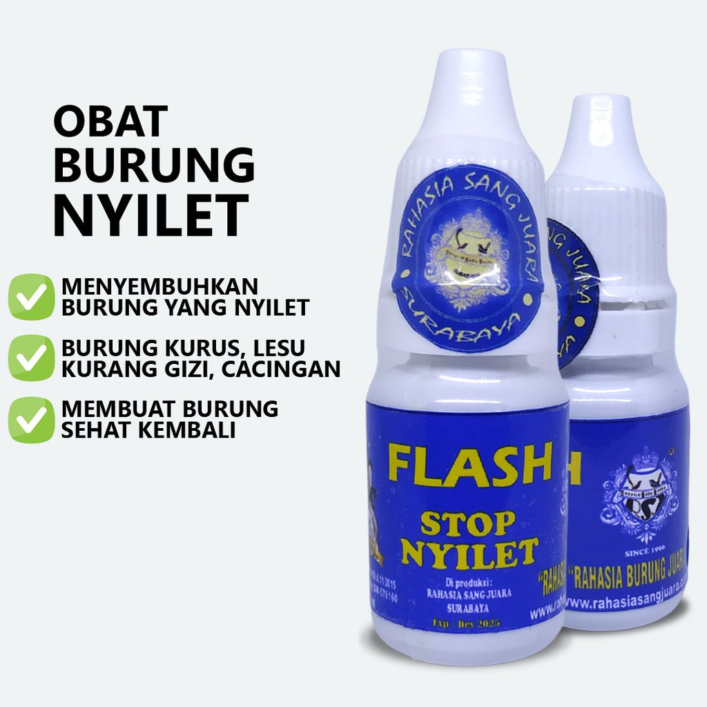 FLASH STOP NYILET | OBAT BURUNG NYILET KURUS GIZI BURUK CACINGAN