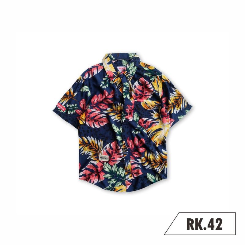 KEMEJA FLORAL HEM PANTAI HEM TROPICAL HEM RACERTEES 100% ORIGINAL