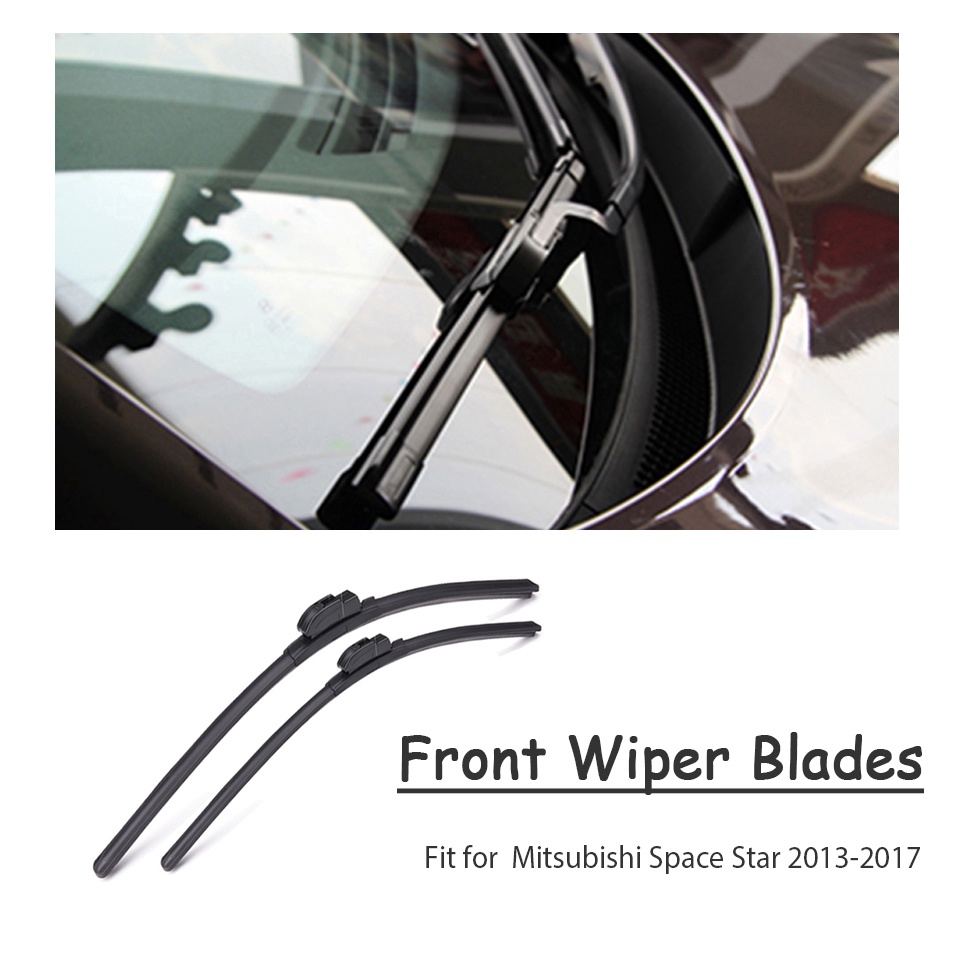 1 Set Karet Wiper Kaca Depan Mobil Untuk Mitsubishi Space Star 2017 2016 2015-1998