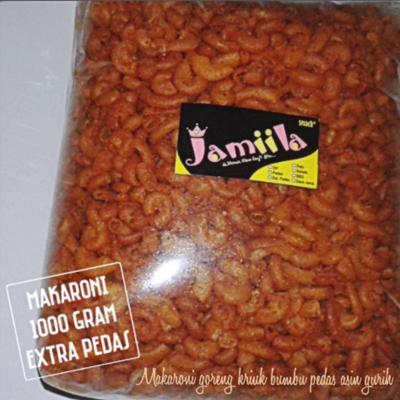 

Makaroni Goreng Kriuk Khas Tasikmalaya 1000 Gram/makroni 1kg/ori/pedas/extra pedas/jeruk/