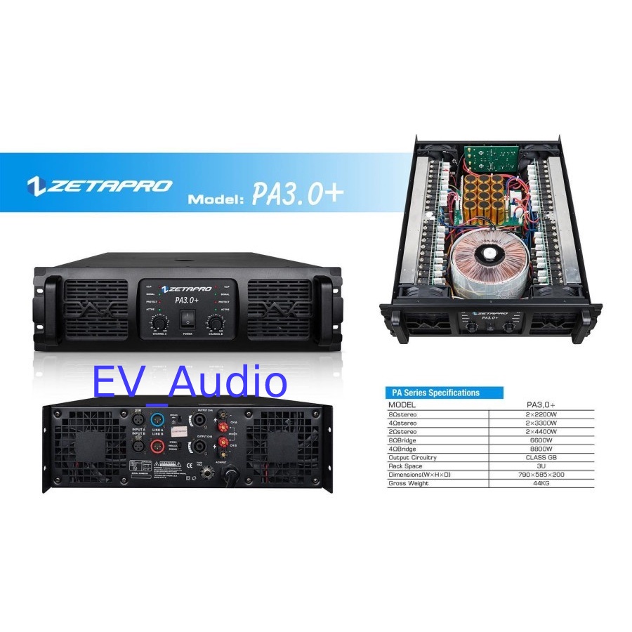 Power Amplifier Zetapro PA 3.0+ / Zetapro PA 3.0 PLUS Original GB Class