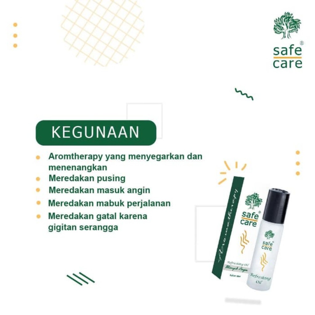 Safe Care Roll On Minyak Angin Aromatherapy