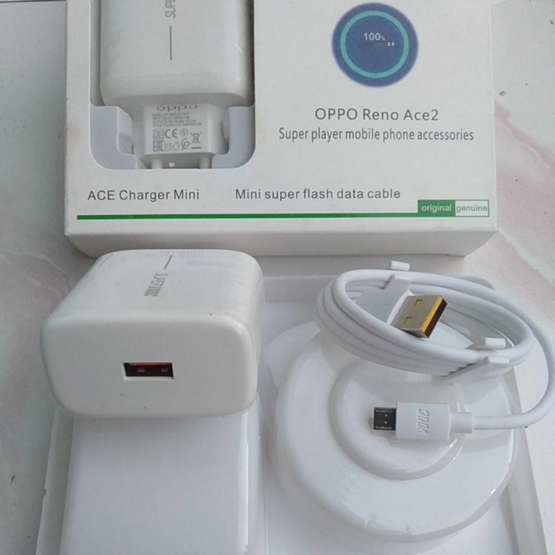 CHARGER OPPO Reno Ace 2 ORIGINAL 65w Micro USB Fast Charging