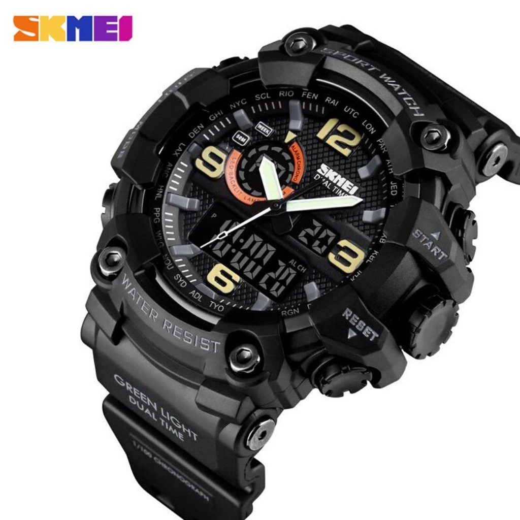 SKMEI 1520 Jam Tangan Pria Digital Analog Anti Air WATCHKITE WKOS