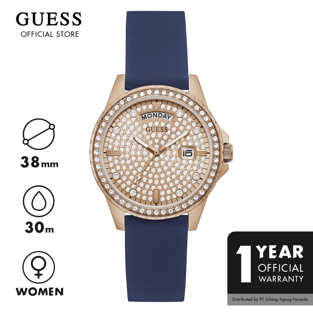 Jam Tangan Guess Wanita Original - Guess Watch Blue LADY COMET - GW0358L1