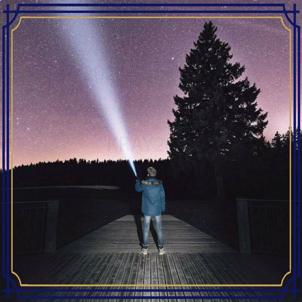 TaffLED Senter Tactical XML-T6 3000 Lm+Baterai+Charger+Box-E97