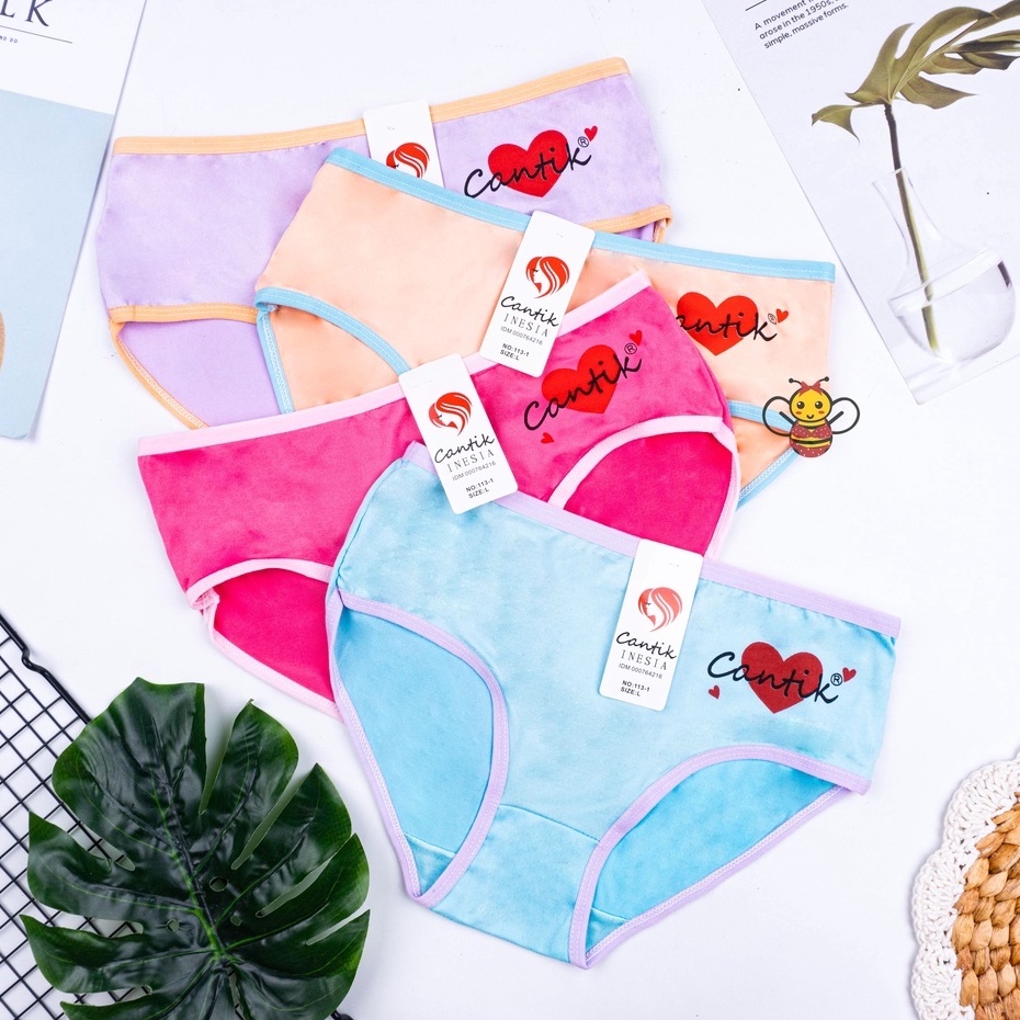 BEE - Undies Wanita Cantik Inesia / Celana Dalam Bahan Katun Kualitas Premium 113