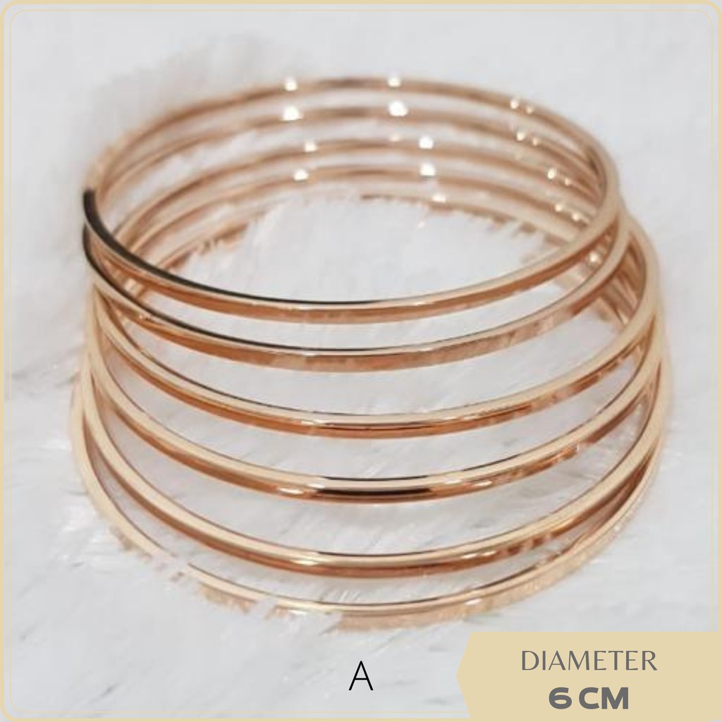 Gelang Keroncong Titanium 6 Pcs